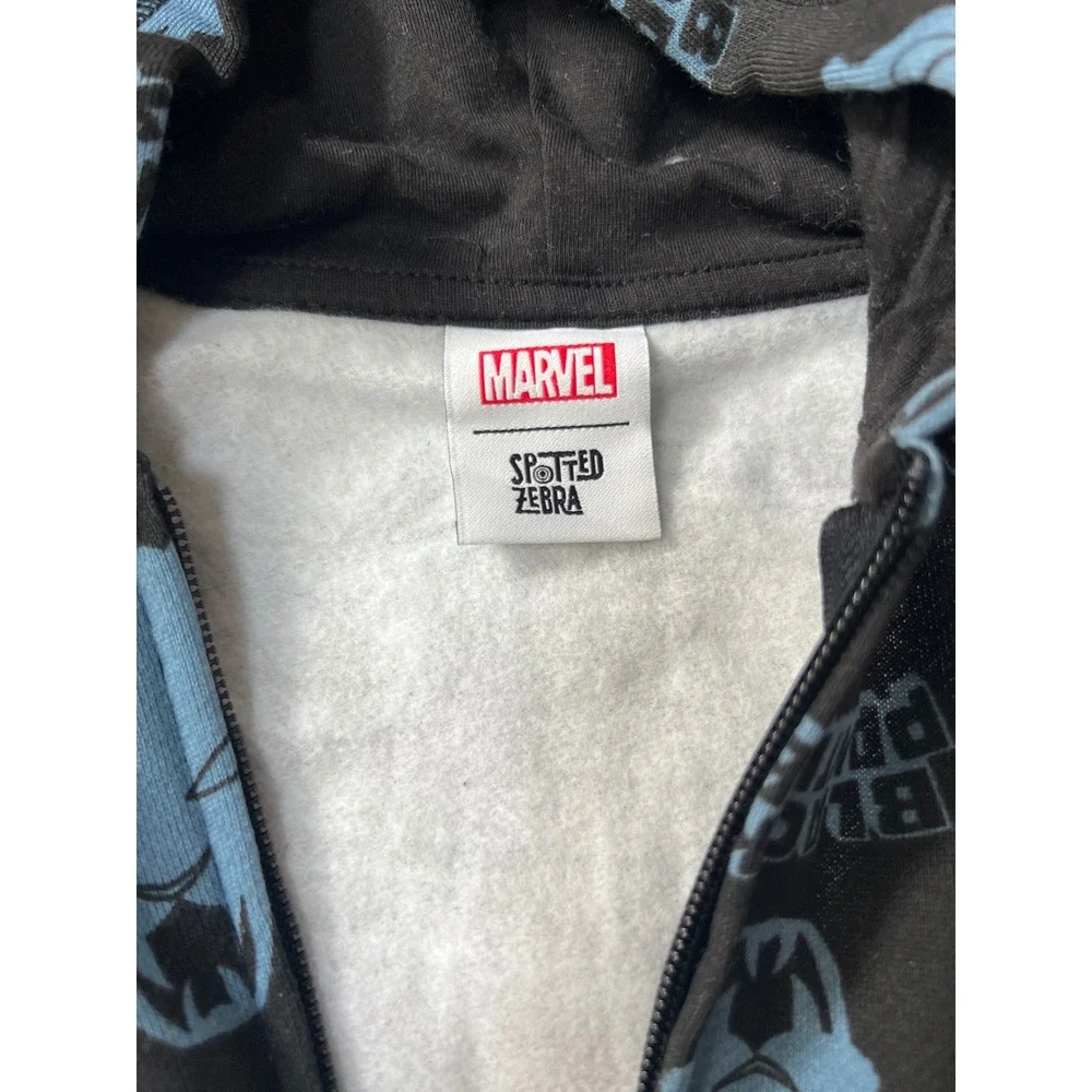 Spotted Zebra Marvel Black Panther Hoodie and Joggers Set Black Blue S 6-7